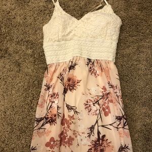 Pink Floral Maxi Dress